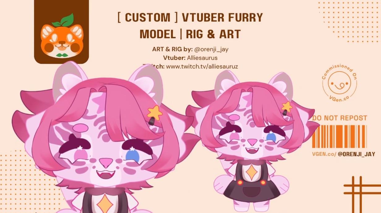 Alliesauruz Chibi Furry Model